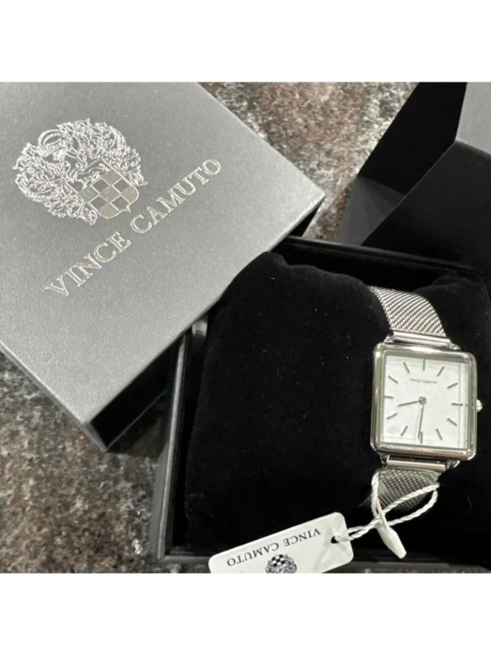 Vince Camuto Freya Watch Japanese Movement W/Box Silver Mesh Band - Picture 2 of 11